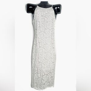 Elegant White Lace Dress